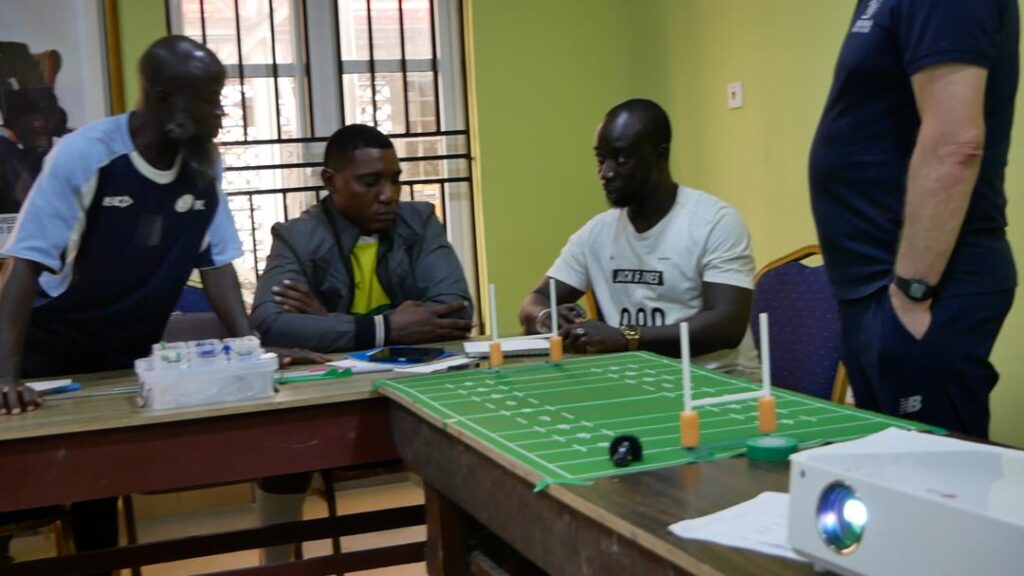 Nigerian Rugby Referees at the Training Session