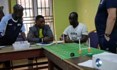 Nigerian Rugby Referees at the Training Session